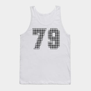 Plaid Number - 79 - Dark Tank Top